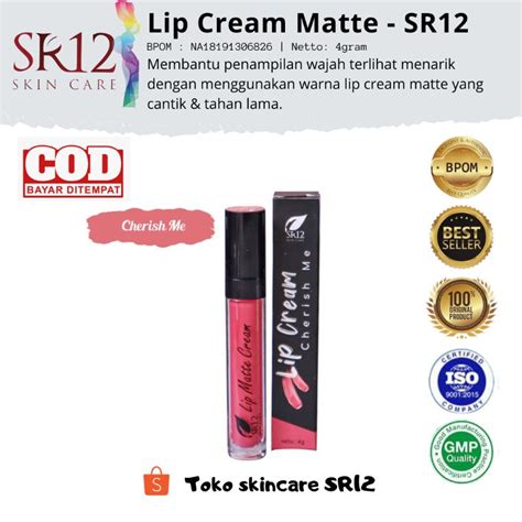 Jual Lip Matte Sr Lipstik Long Last Sweet Pink Nude Berry Cherish Me Honey Berry