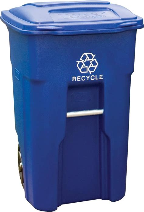 Toter 025532 R1blu 32gal Wheel Recycle Bin 32 Gallon Blue