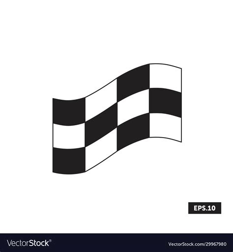 Racing flag icon flag signsymbol Royalty Free Vector Image