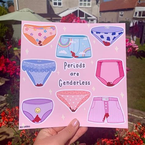 Periods Are Genderless Print Nude Body Positive Self Love Art Feminist Fat Positive Wall
