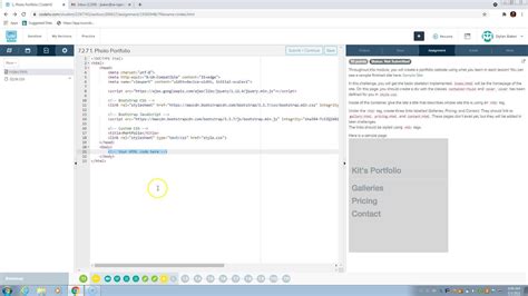 Web Design CodeHS 7 2 7 Photo Portfolio