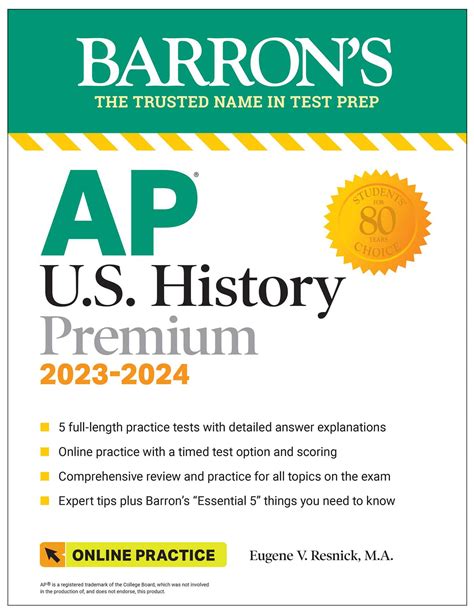 Pdf Ebook Barrons Ap Us History Premium 2023 2024