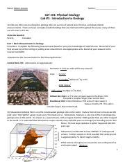 Lab1 Intro To Geology Fixed 1 Docx Name Valerie Lorusso Section