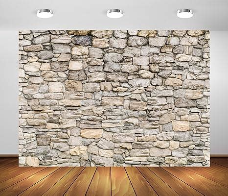 Amazon Beleco X Ft Fabric Rock Stone Wall Backdrop Vintage Brick