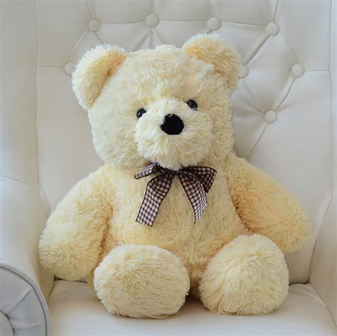 Плюшевый мишка Барни, 70 см, кремовый (ID#1728095434), цена: 500 ...
