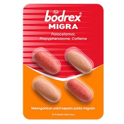 Jual Bodrex Migra 1 Strip 4 Tablet Shopee Indonesia