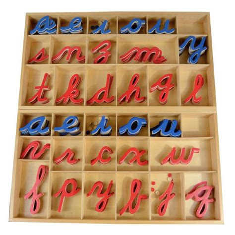 Letras Alfabeto Montessori Imprenta Minuscula De Madera Shopee