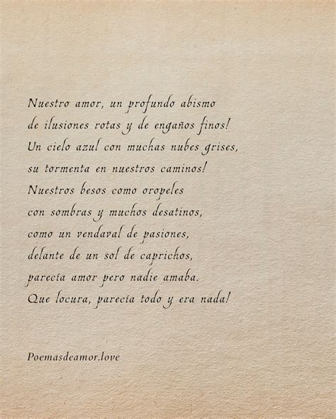 Poemas De Amor Profundo - Nuestro amor un profundo abismo – Poemas de Amor