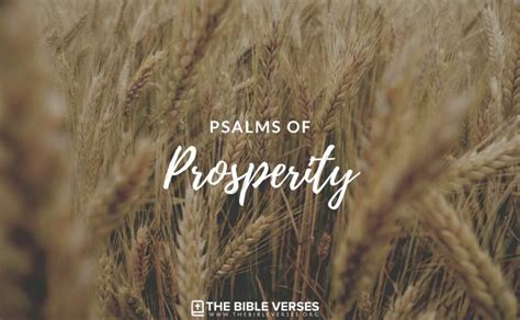 30 Psalms of Prosperity and Abundance | Bible Quotes