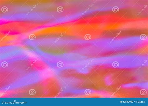 Blurred Pastel Neon Pink Purple Blue Orange Holographic Foil