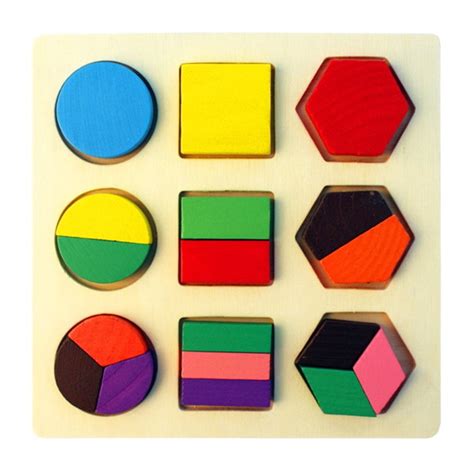 Brinquedo Madeira Montessori Formas Geom Tricas Educativo Elo