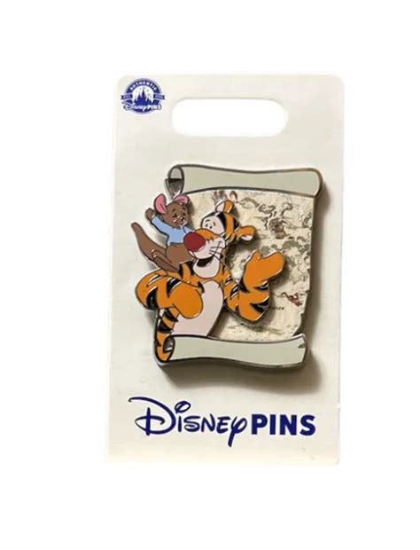 DISNEY PARKS TIGGER And Roo Map Scroll Pin Winnie The Pooh Bear 14 95