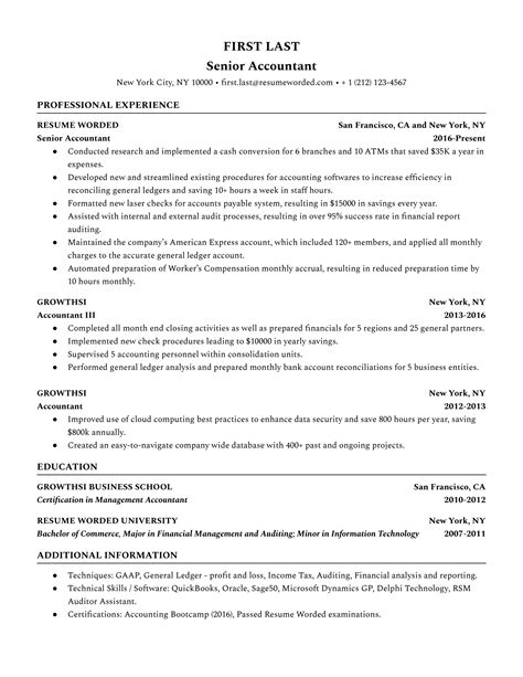 Accounting Specialist Resume Examples for 2026 | Resume Worded