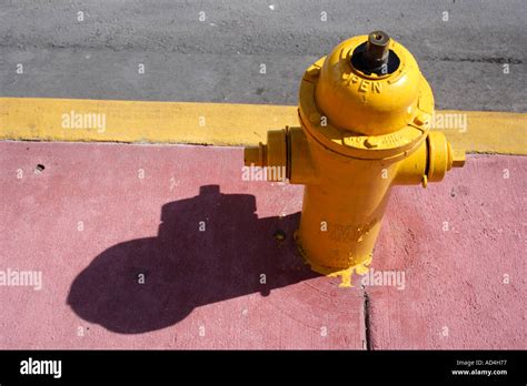 Yellow Fire Hydrant Stock Photo Alamy