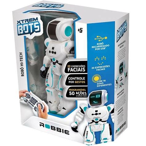 Robo Robbie XTREM BOTS Controle Remoto FUN F0023 5 Robô