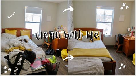 Clean With Me Cleaning My Dorm Room Youtube