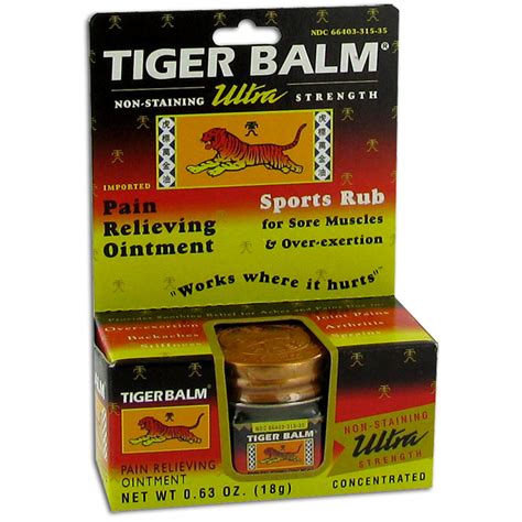 Tiger Balm Ultra Pain Relieving Ointment 63 Oz 39278315103 EBay