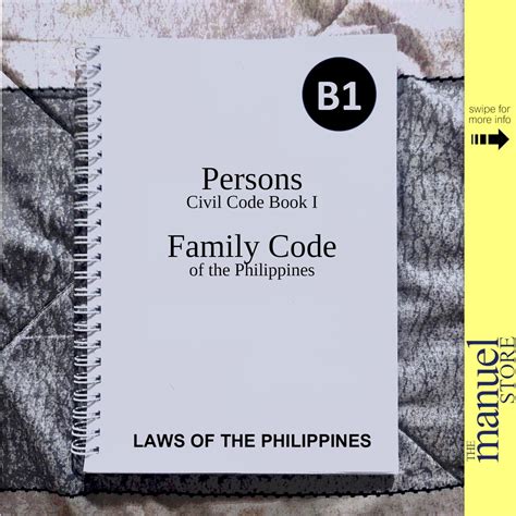 codal notebook  persons family code   philippines civil