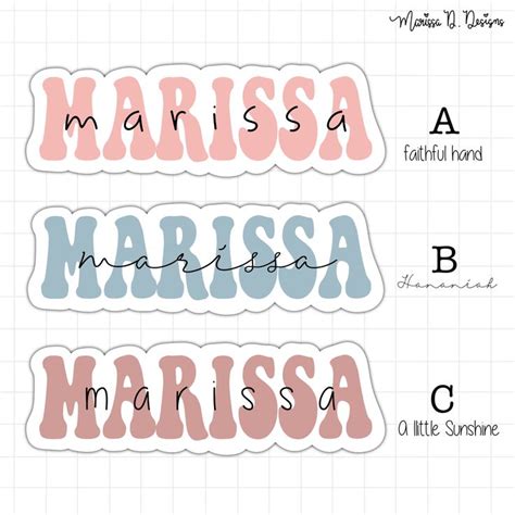 Custom Name Sticker Name Stickers Birthday Stickers Custom Stickers