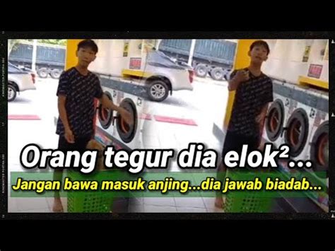 Brader Ni Kena Sound Balik Dengan Pemuda Cina Bawak Anjng Dalam Kedai