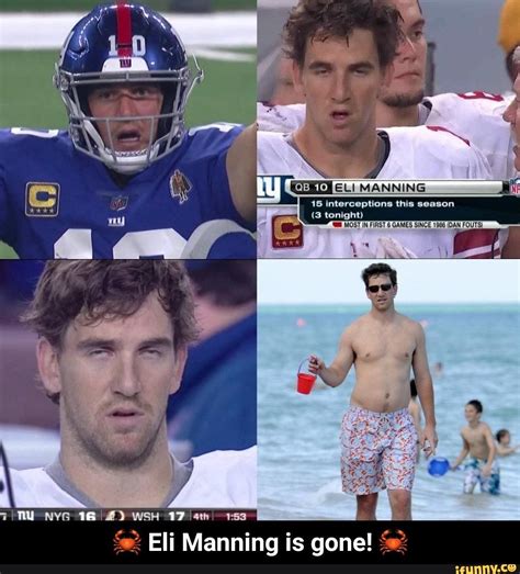 🦀 Eli Manning Is Gone 🦀 Ifunny Eli Manning Football Is Life