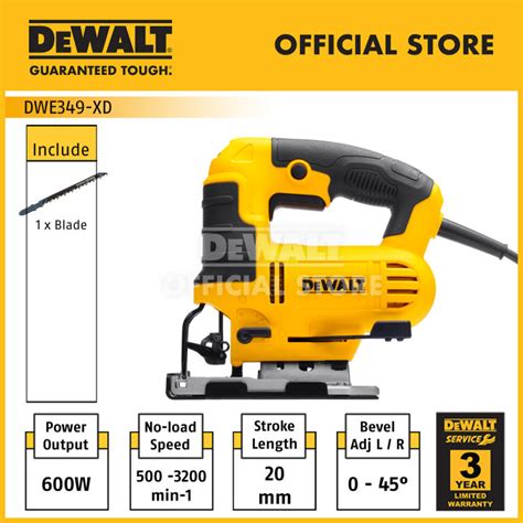 Dewalt DWE349-XD 650W High Performance Jig Saw ( DWE349 ) | Lazada