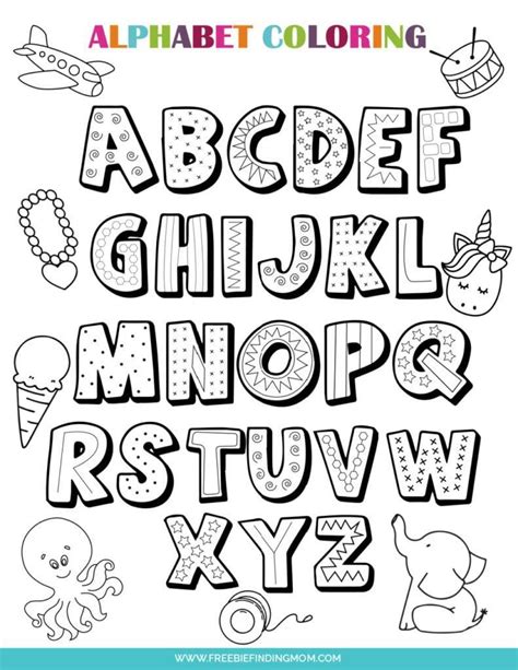 44+ Engaging Fun Letter Coloring Pages Printable Sheets | KoloringPages