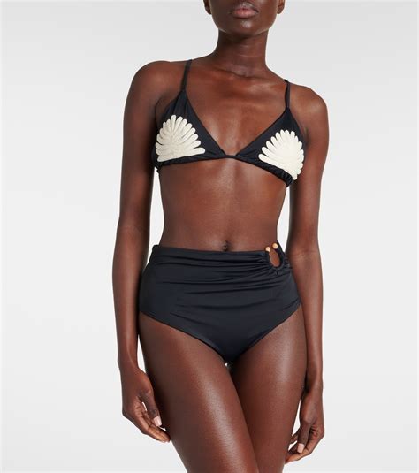 High Rise Bikini Bottoms In Black Johanna Ortiz Mytheresa