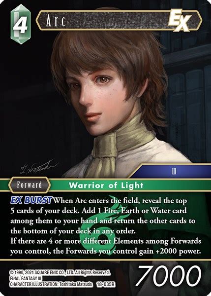 arc  resurgence  power final fantasy tcg