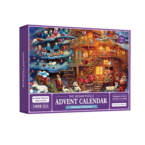 Advent Calendar Jigsaw Puzzles Christmas Countdown Puzzle For