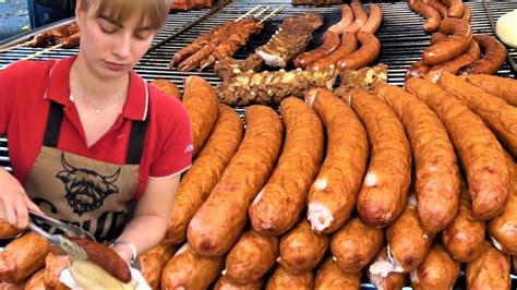 Street Food From Poland Huge Sausages Steaks Skewers Gusti Di