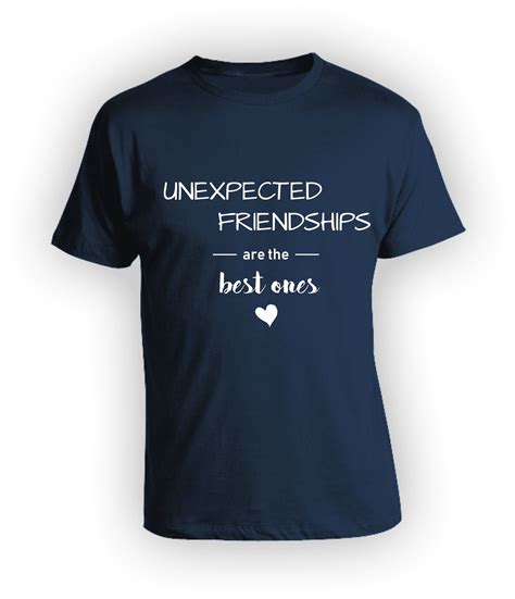 Unexpected Friendships Are the Best Ones T Shirt Best Friends - Etsy