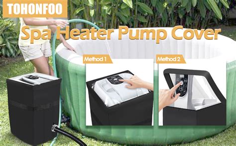 Amazon Tohonfoo Heavy Duty Inflatable Hot Tub Pump Cover With Zipper Opening And