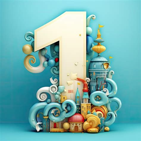 Number 1 | Premium AI-generated image