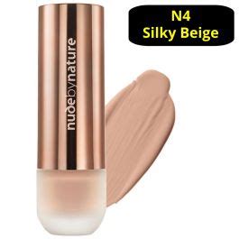 Nude By Nature Flawless Foundation N4 Silky Beige 30ml The Online
