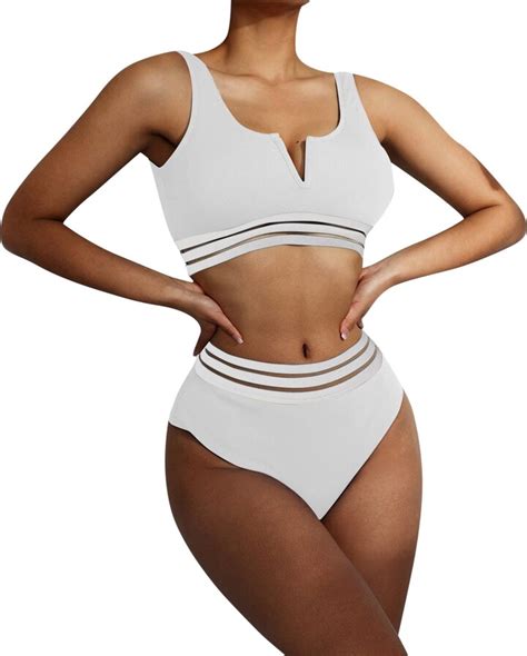 Hasagimol Women S Sexy Bikini Swimsuit Summer Bikini Set Bra Adjustable Beachwear Swimwear Two