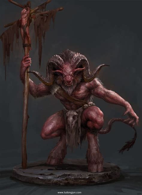 Dung O Senhor Dos Satiros Satyr Cool Monsters Fantasy Creature Art