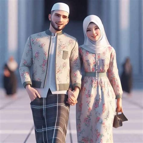 Pin Oleh Nour Nouh Di Fotografi Pasangan Muslim Kartun