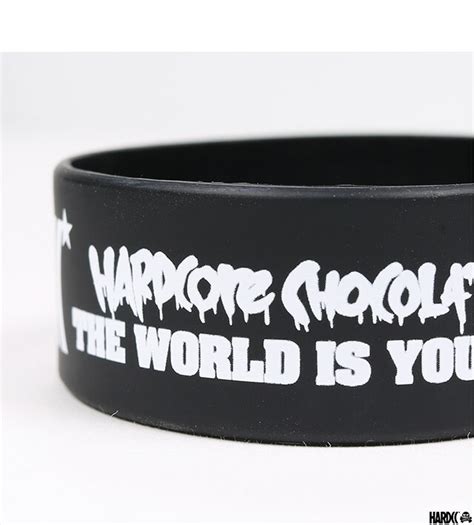 楽天市場 ハードコアチョコレート HARDCORE CHOCOLATE HARDCCスターロゴシリコンバンド ブラック WRISTBAND BAND BK リスト