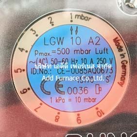 LGW 10 A2,Dungs Pressure Switch - Thailand Agent