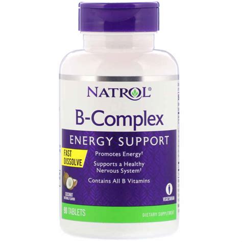 Natrol B-Complex Fast Dissolve 90 таблеток — состав на русском языке