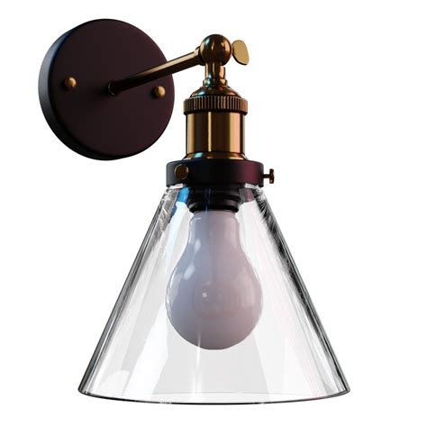 Vintage Funnel Glass Wall Light 01 • Imeshh 3d Model For Blender 4 0