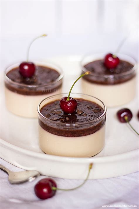 Coffee Cherry Panna Cotta Not Out Of The Box