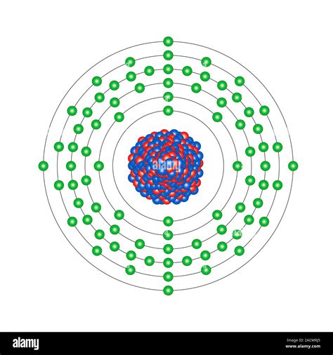 Lead Pb Diagram Of The Nuclear Composition And Electron