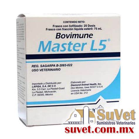 BOVIMUNE Master L5 Frasco De 25 Dosis SUVET