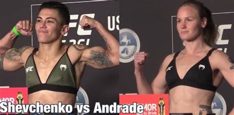 UFC 261 Official Weigh-Ins: Valentina Shevchenko vs Jessica Andrade ...