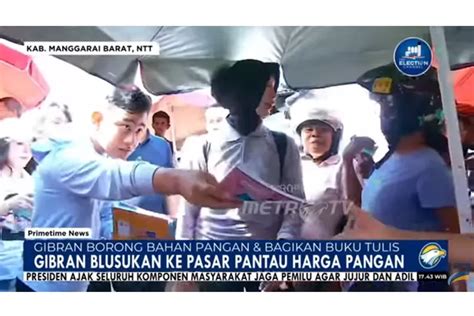 Gibran Rakabuming Blusukan Ke Pasar Tradisional Batu Cermin Pantau