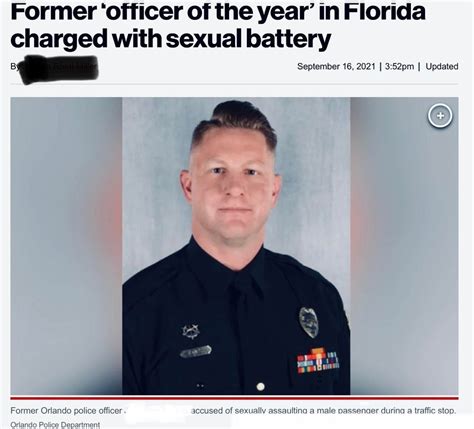 Scandal Plagued Former Orlando Pd Officer Of The Year Charged With