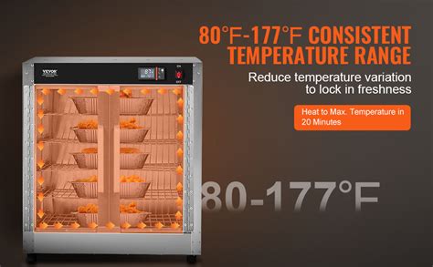 VEVOR Hot Box Food Warmer 5 Tier Concession Warming Cabinet With Water Tray VEVOR CA