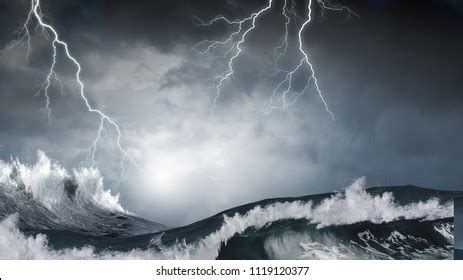 Stormy Sea Weather Stock Photo 1214933182 | Shutterstock